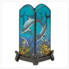 Dolphin Painted Candle Holder