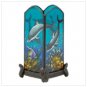 Dolphin Painted Candle Holder
