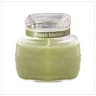 Lime Green Ripple Jar Candle