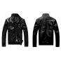 Motorcycle Black Leather Jacket Men Leather Jackets Clothing