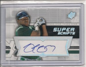 DELMON YOUNG 2004 SPX "SUPERSCRIPTS" AUTOGRAPHED ROOKIE  CARD