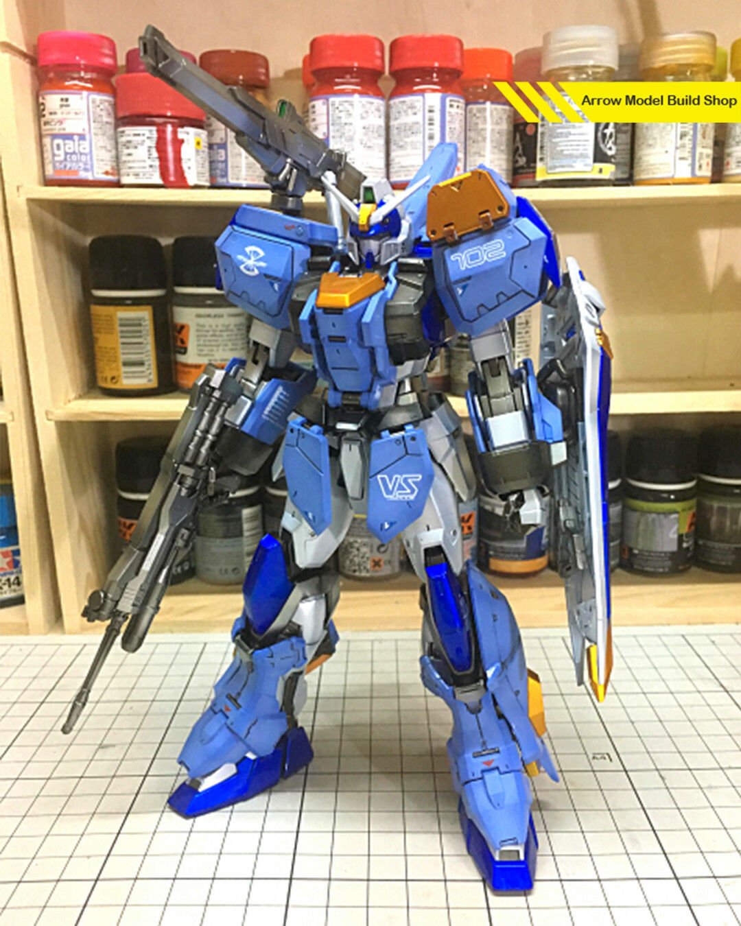 ArrowModelBuild Duel Gundam Assault Shroud Built & Painted MG 1/100 Model Kit