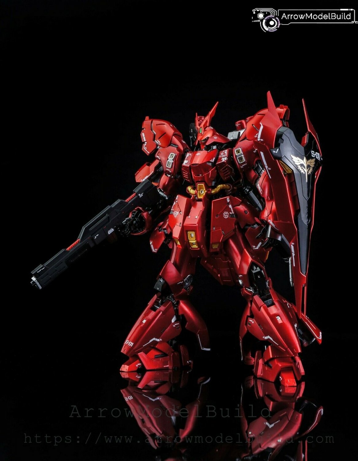 ArrowModelBuild Sazabi (Metalic Color) Built & Painted RG 1/144 Model Kit