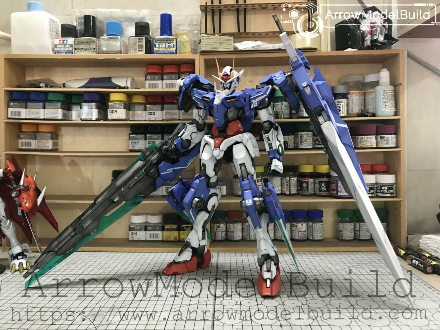ArrowModelBuild 00 Gundam Seven Sword Built & Painted PG 1/60 Model Kit