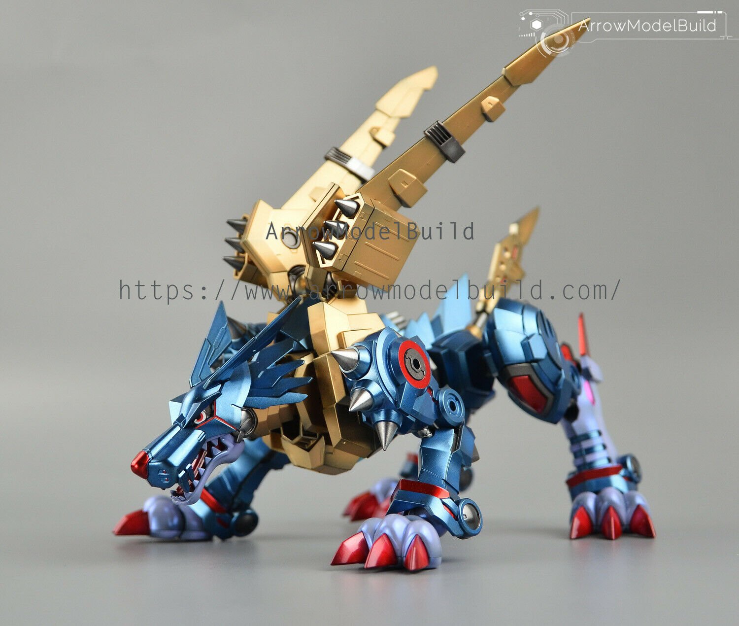 ArrowModelBuild Metal Garurumon (Amplified) Metal Coloring Built Model Kit