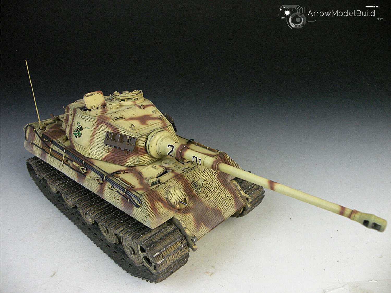 ArrowModelBuild KingTiger HeavyTank Full Interior Built & Painted 1/35 Model Kit