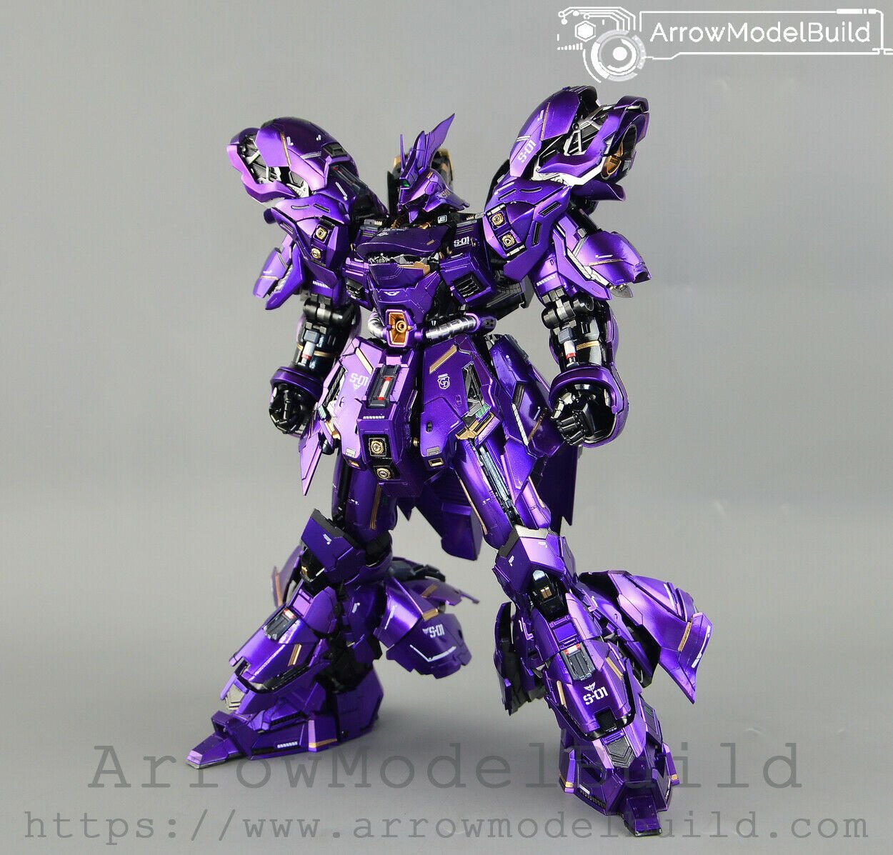 ArrowModelBuild Sazabi Ver.ka (Metal Purple) Built & Painted MG 1/100 Model Kit