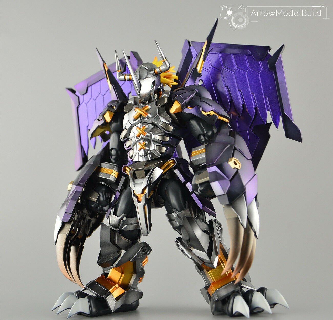 ArrowModelBuild Black Wargreymon (Amplified) Built & Painted Model Kit