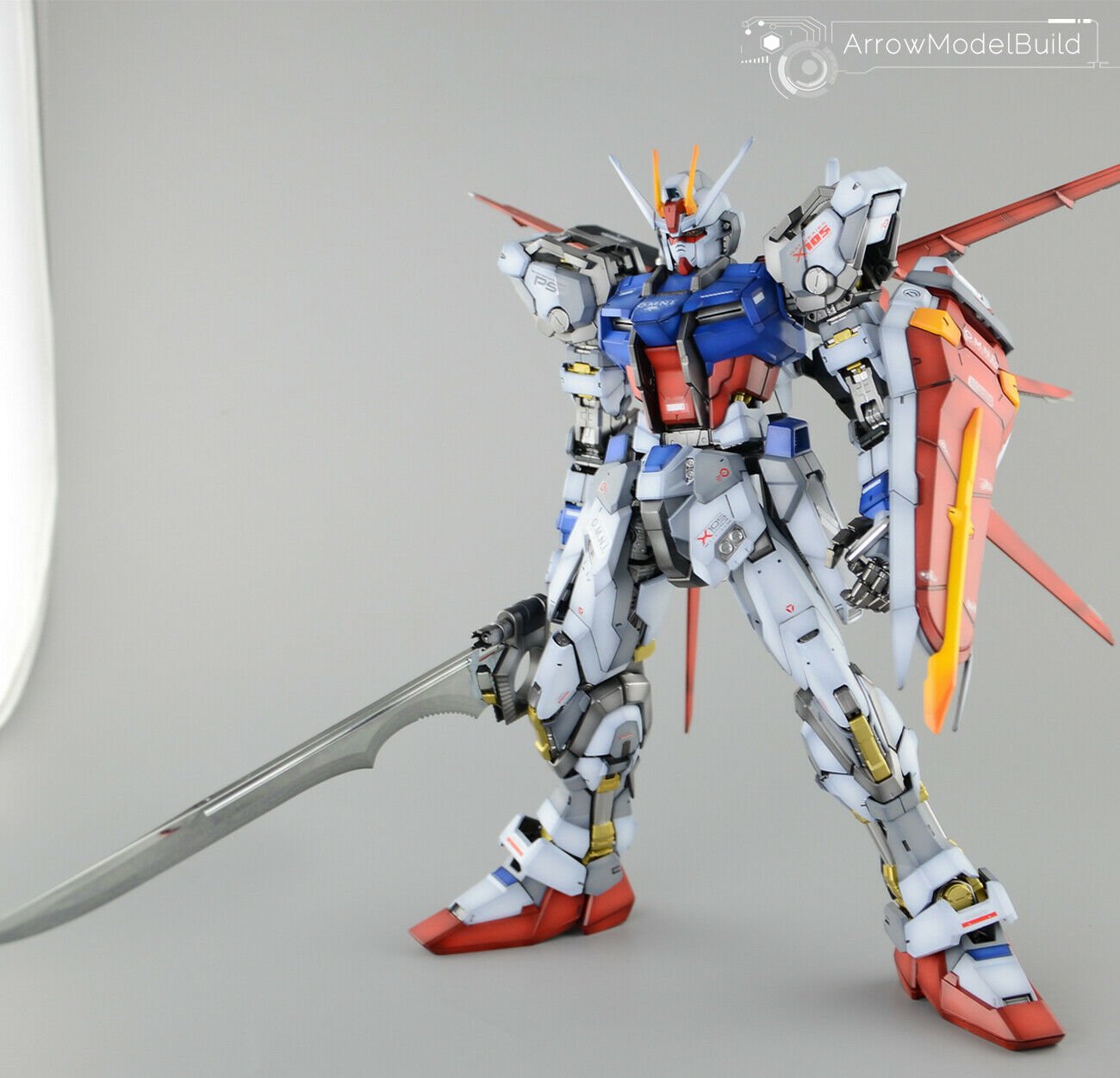 ArrowModelBuild Strike Gundam & Sky Grasper Built & Painted PG 1/60 Model Kit