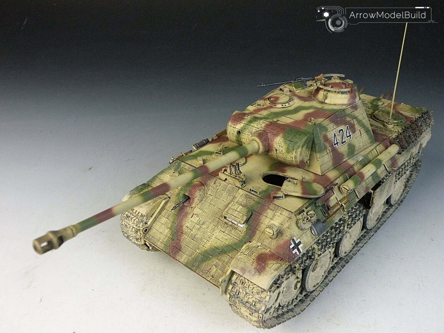 ArrowModelBuild Panther Tank w Zimmerit Built & Painted 1/35 Model Kit