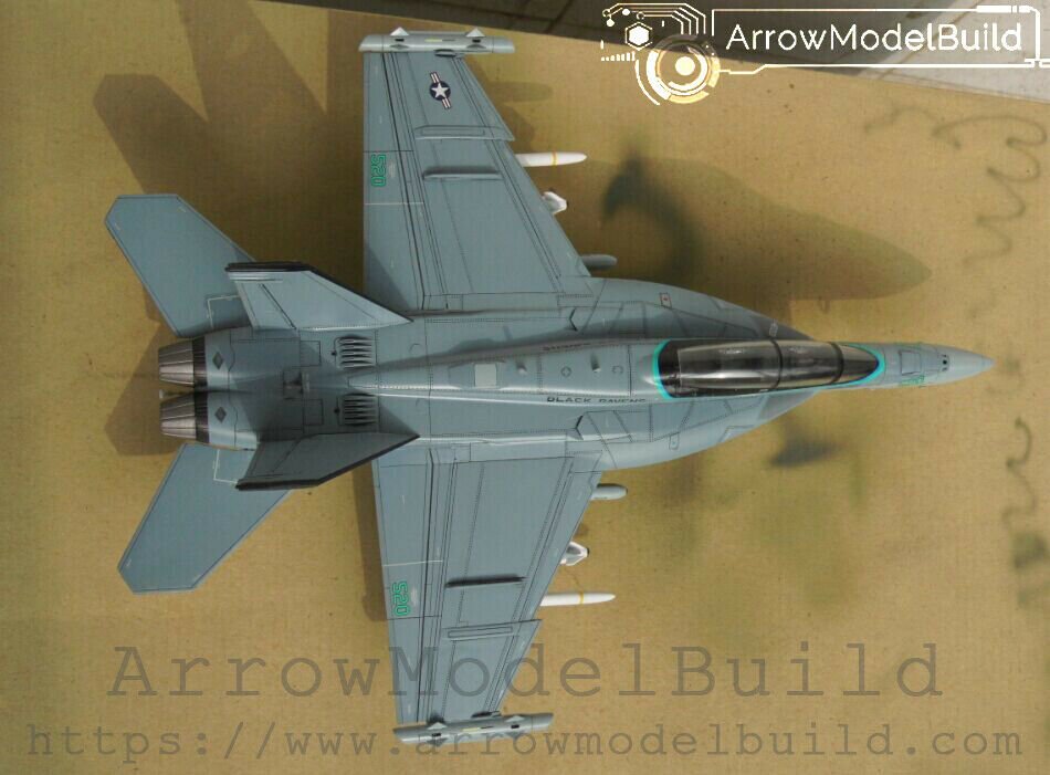 ArrowModelBuild F-18 F/A-18F Hornet Fighter Built & Painted 1/72 Model Kit