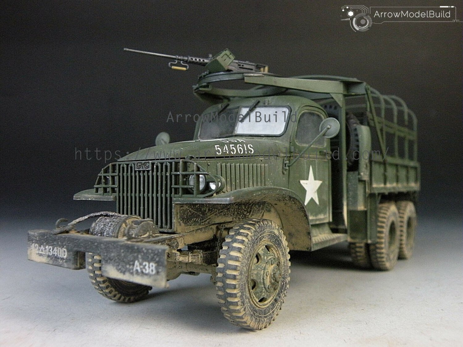 ArrowModelBuild GMC CCKW-353 Cargo Truck Vehicle Built & Painted 1/35 Model Kit