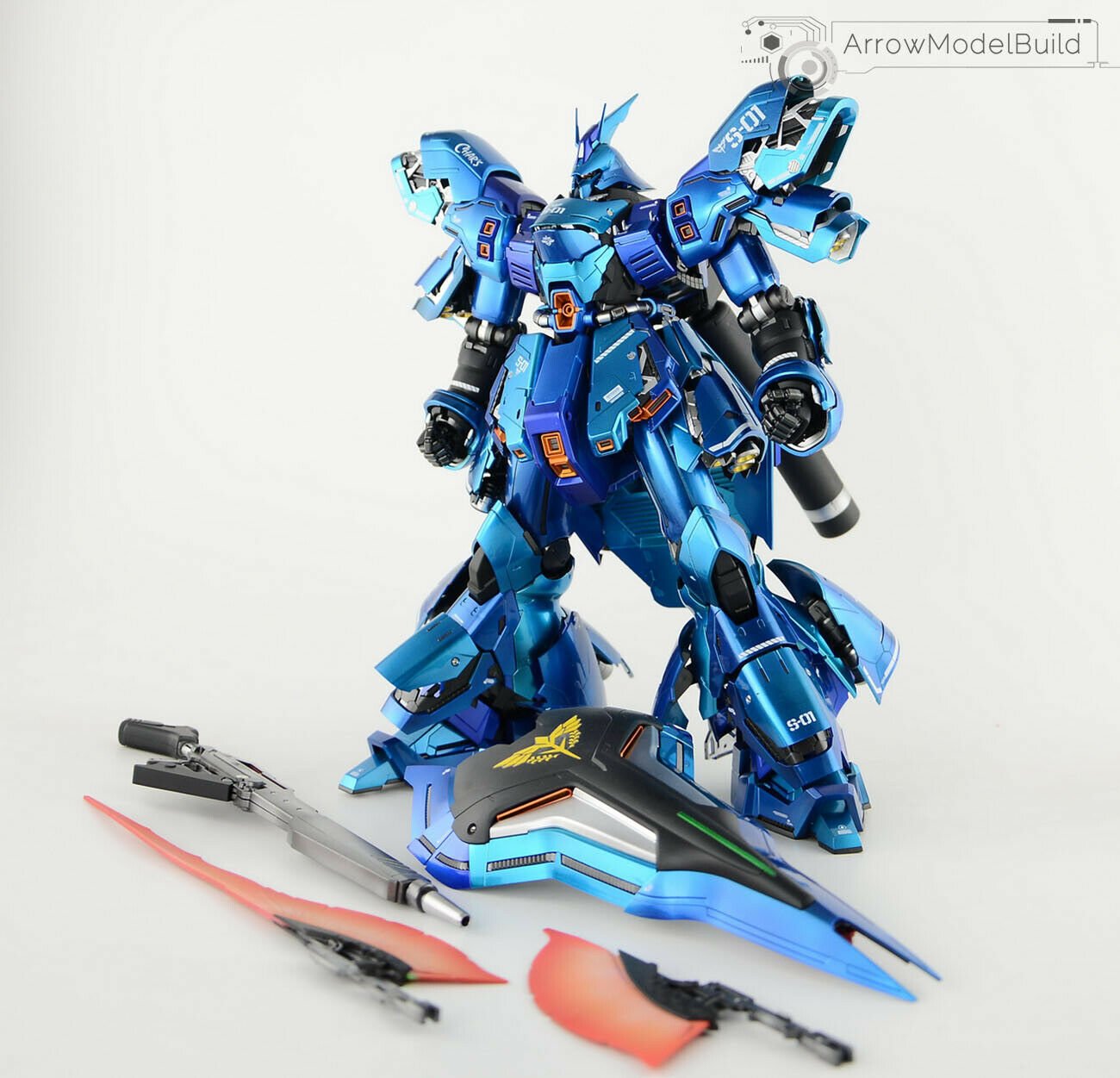 ArrowModelBuild Sazabi Ver.ka (Custom Blue) Built & Painted MG 1/100 Model Kit