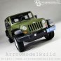 ArrowModelBuild Jeep Wrangler  (Army Green) Built & Painted 1/24 Model Kit