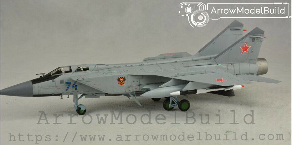 ArrowModelBuild Trumpeter MiG-31 Fox Fighter Built & Painted 1/72 Model Kit