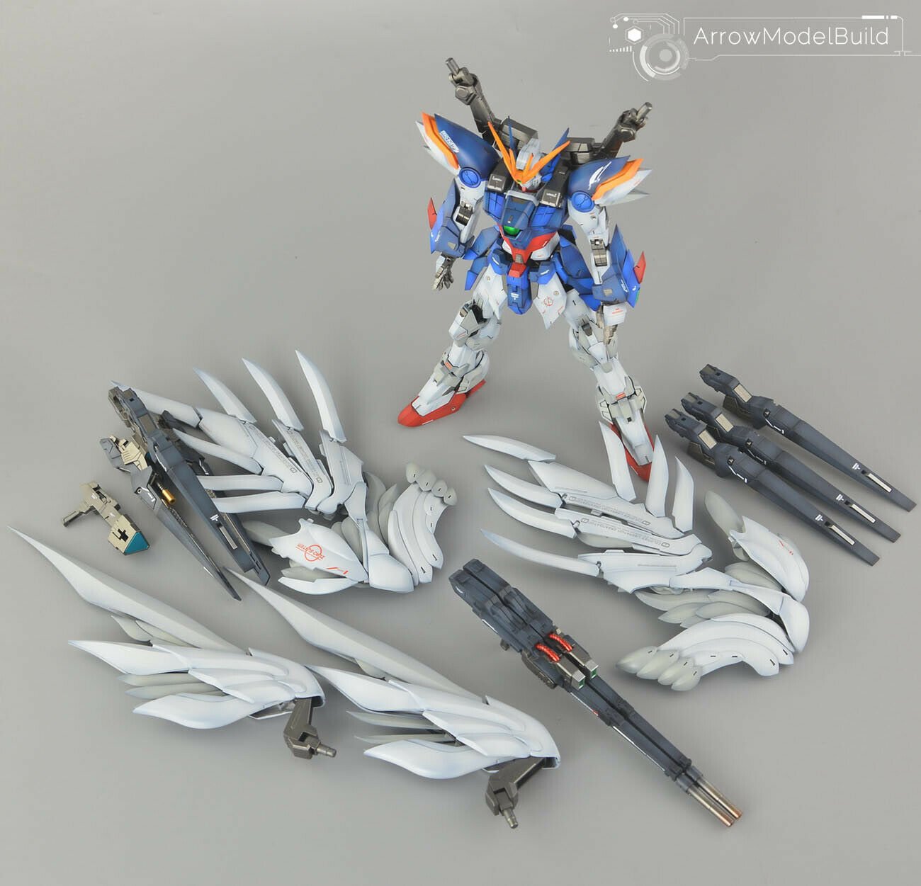 ArrowModelBuild Wing Zero Custom EW with Drei Zwerg Built & Painted MG 1/100 Model Kit