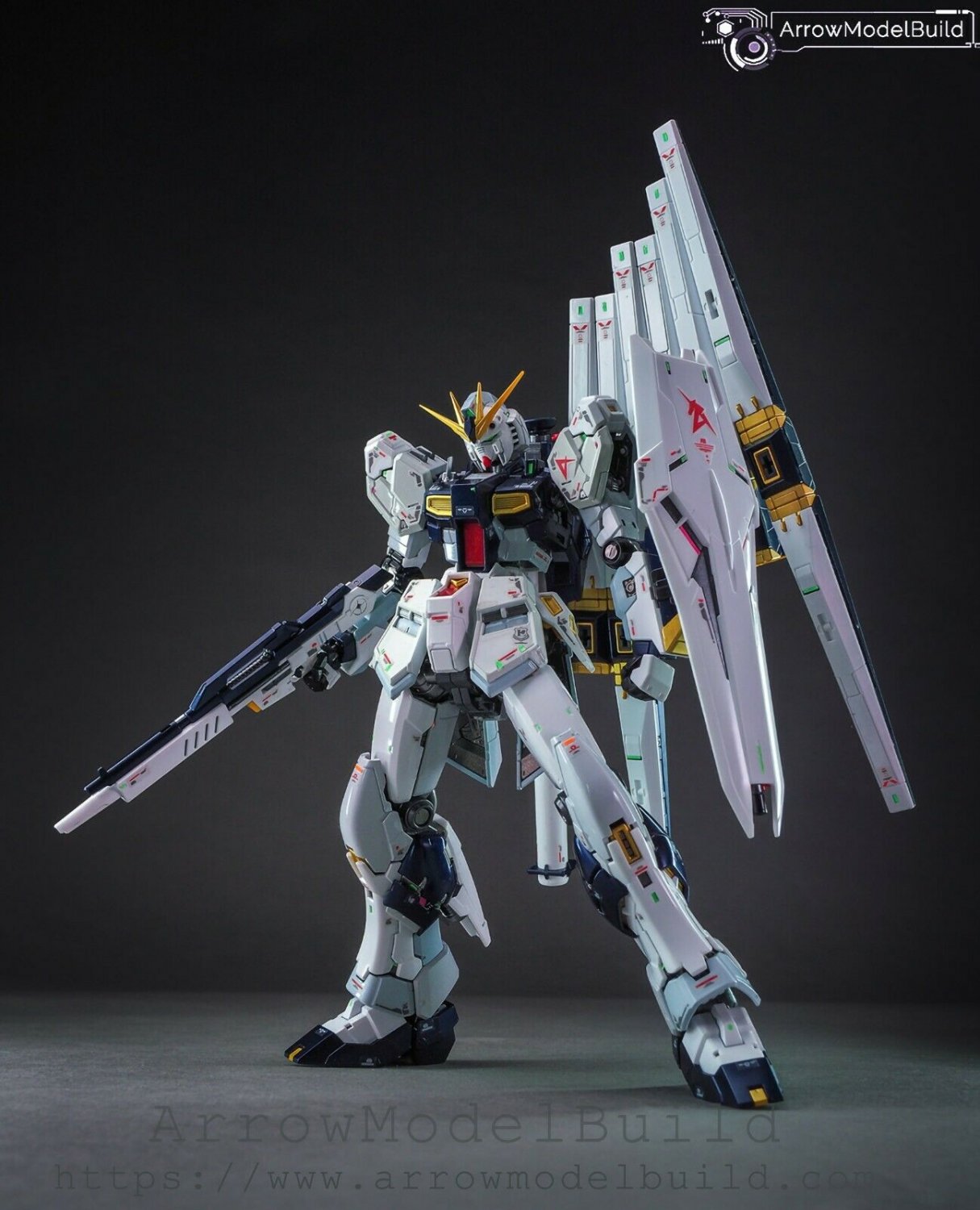 ArrowModelBuild Nu Gundam (Metal) Built & Painted RG 1/144 Model Kit