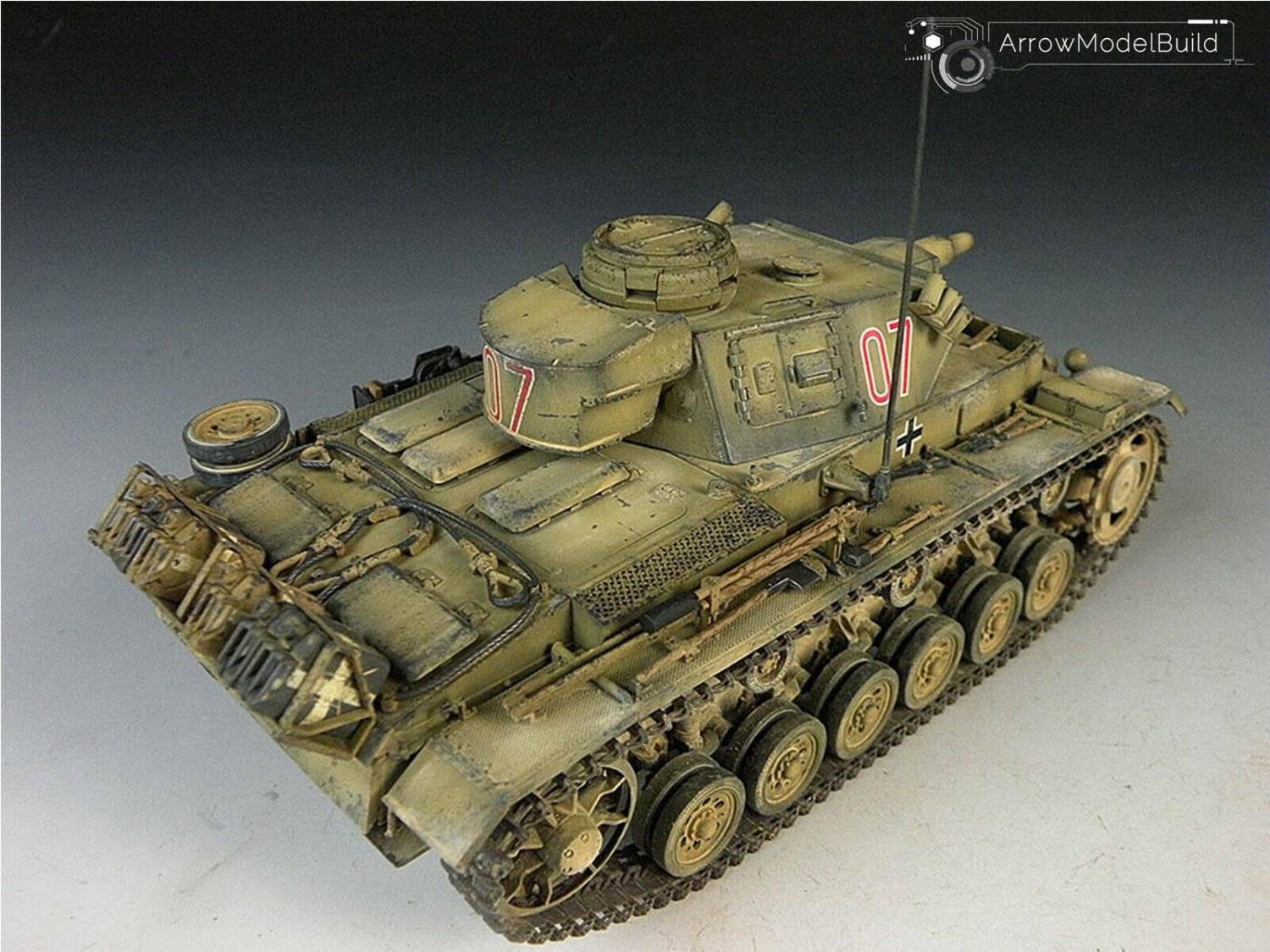 ArrowModelBuild Panzer 3  Built & Painted 1/35 Model Kit