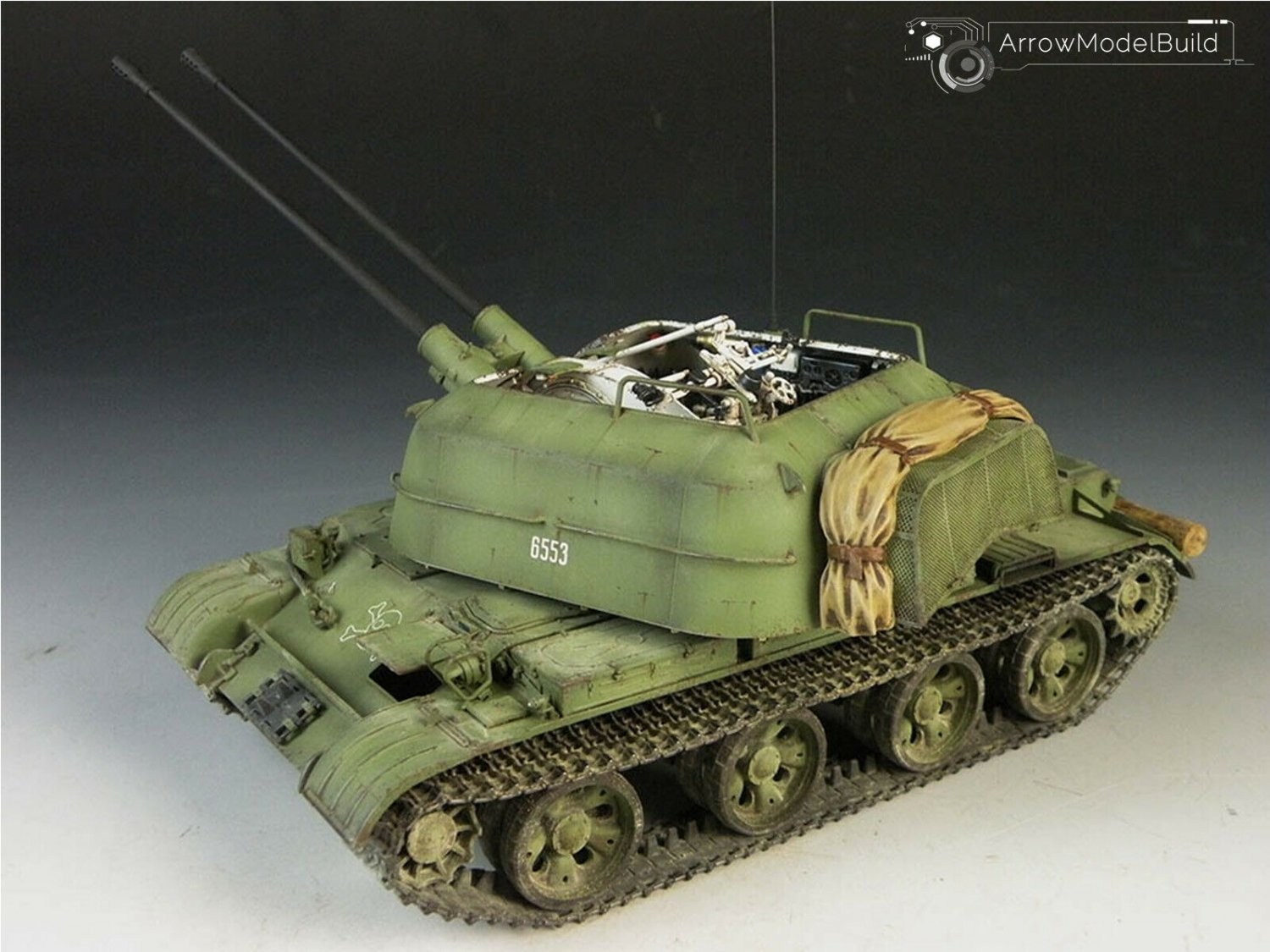 ArrowModelBuild ZSU-57-2 Anti-Aircraft Gun Built & Painted 1/35 Model Kit