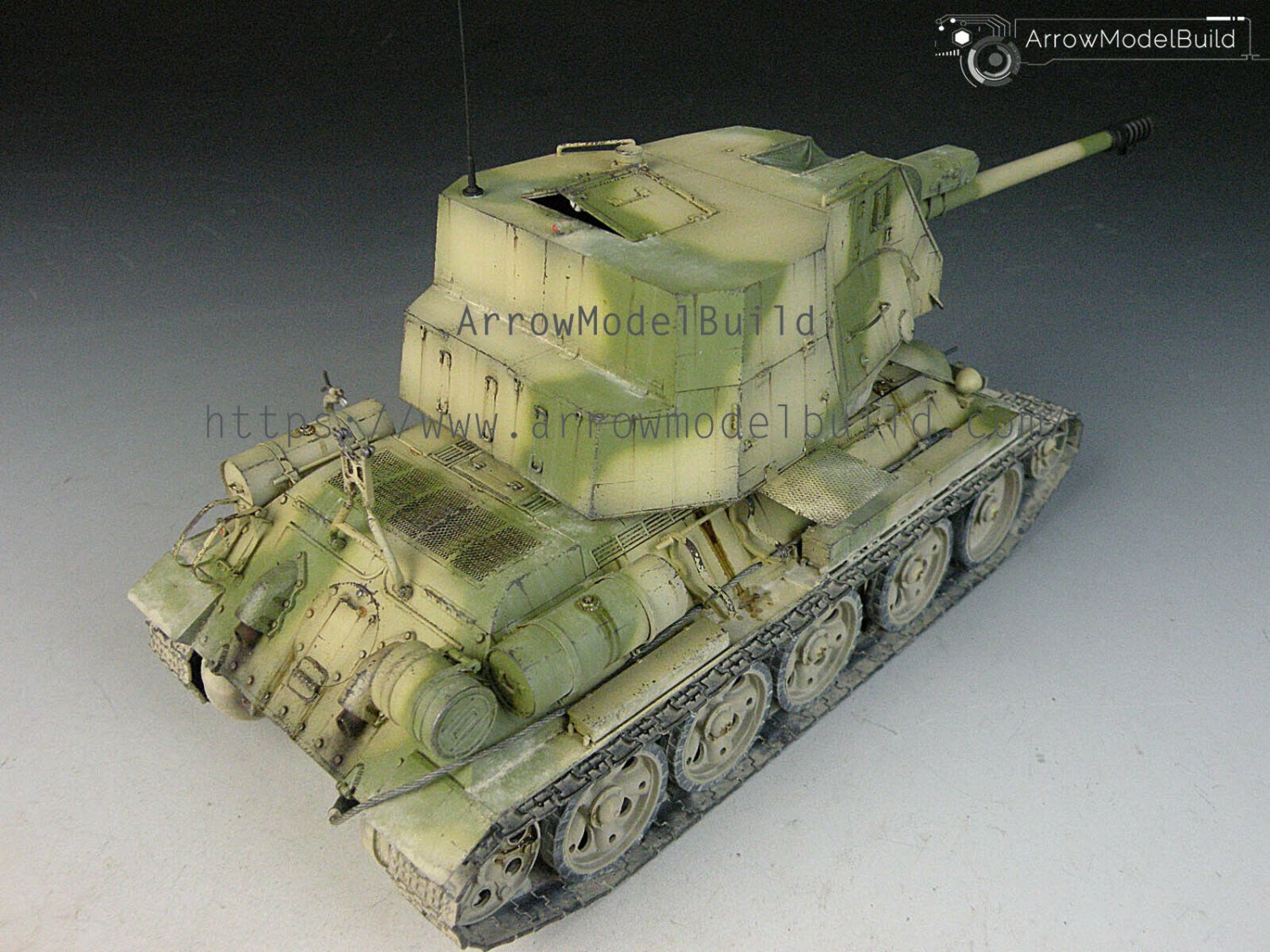 ArrowModelBuild T34-122 Tank Built & Painted 1/35 Model Kit