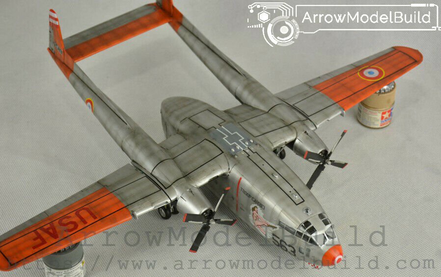 ArrowModelBuild c-119 Transport Flying Car Built & Painted 1/72 Model Kit