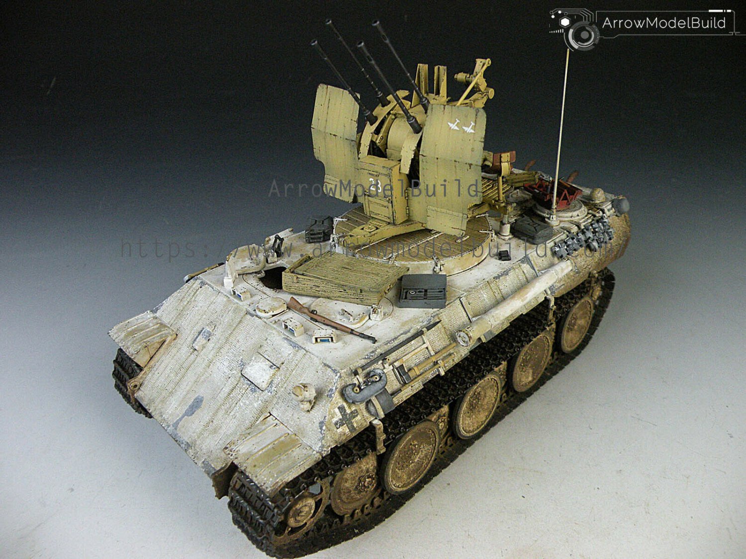 ArrowModelBuild Flakpanzer IV Mobelwagen Built & Painted 1/35 Model Kit