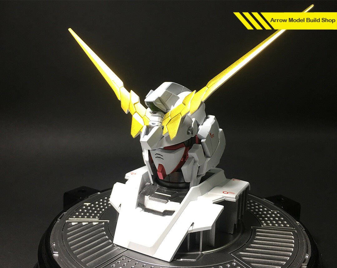 ArrowModelBuild Unicorn Gundam Head Stand Built & Painted 1/48 Model Kit