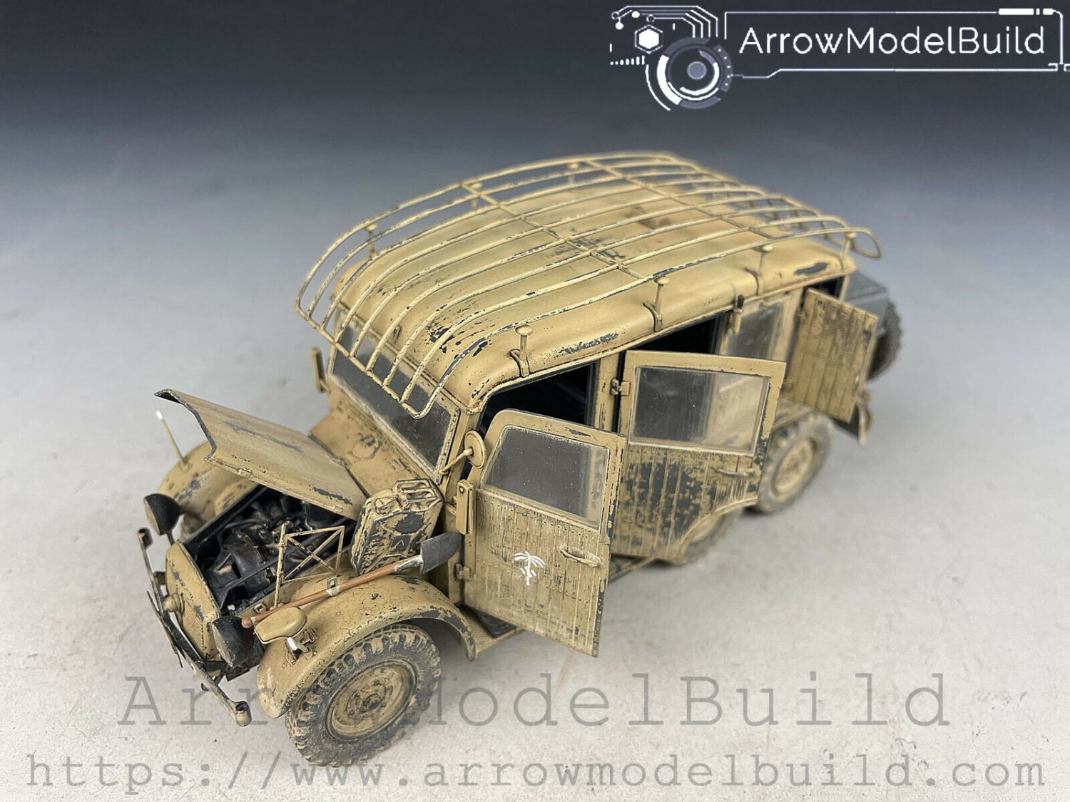 ArrowModelBuild Krupp Protze Kfz.19 Radio Command Built & Painted 1/35 Model Kit