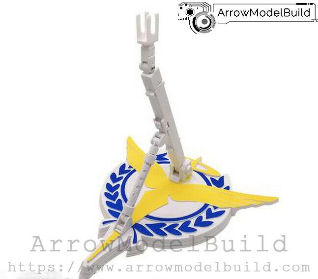 ArrowModelBuild White Universal Stand Built and Painted 1/100 1/144 Model Kit