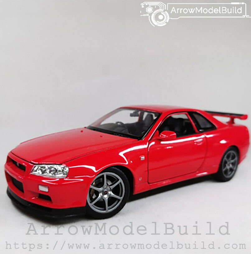 ArrowModelBuild Nissan R34 (Red) Built & Painted 1/24 Model Kit