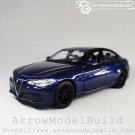 ArrowModelBuild Alfa Romeo Giulia Blue & Black Wheels Built & Painted 1/24 Model Kit