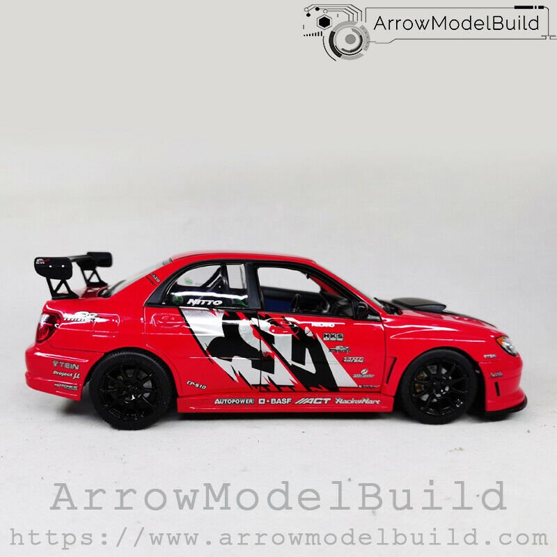 ArrowModelBuild Subaru Impreza APR Black Wheel Built & Painted 1/24 Model Kit