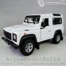 ArrowModelBuild Land Rover White W/O Luggage Rack Build & Painted1 /24 Model Kit