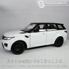 ArrowModelBuild Land Rover (White) Black Wheel Built & Painted 1/24 Model Kit