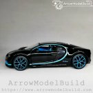 ArrowModelBuild Bugatti Chiron (Black + Blue) Built & Painted 1/24 Model Kit