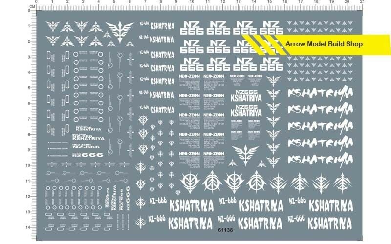 ArrowModelBuild Deluxe Kshatriya NZ-666 1/144 Decal