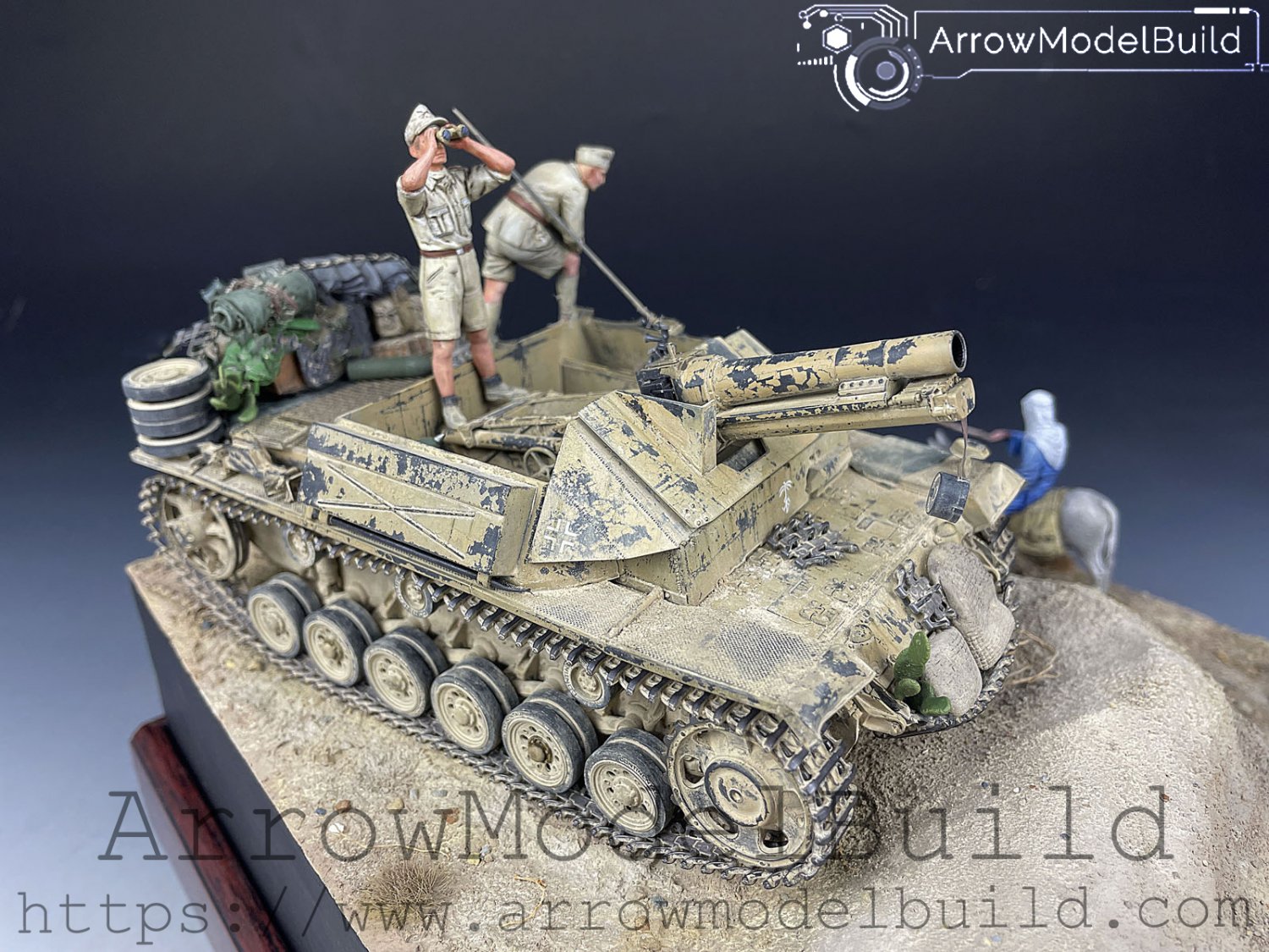 ArrowModelBuild Desert Tank Scene Built & Painted 1/35 Model Kit