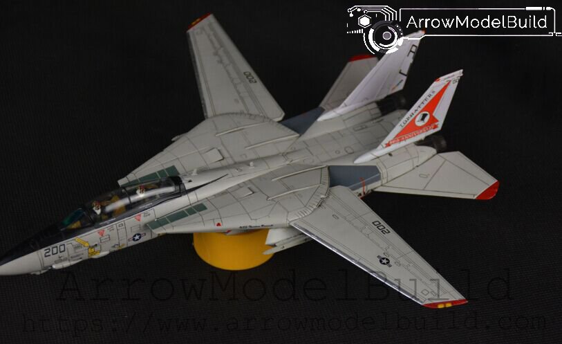 ArrowModelBuild F-14 VF-14 Top Hat Squadron White Built & Painted 1/72 Model Kit