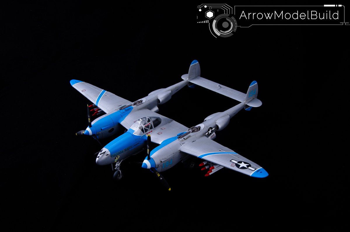 ArrowModelBuild Hasegawa P-38J Lightning Fighter Built & Painted 1/48 Model Kit