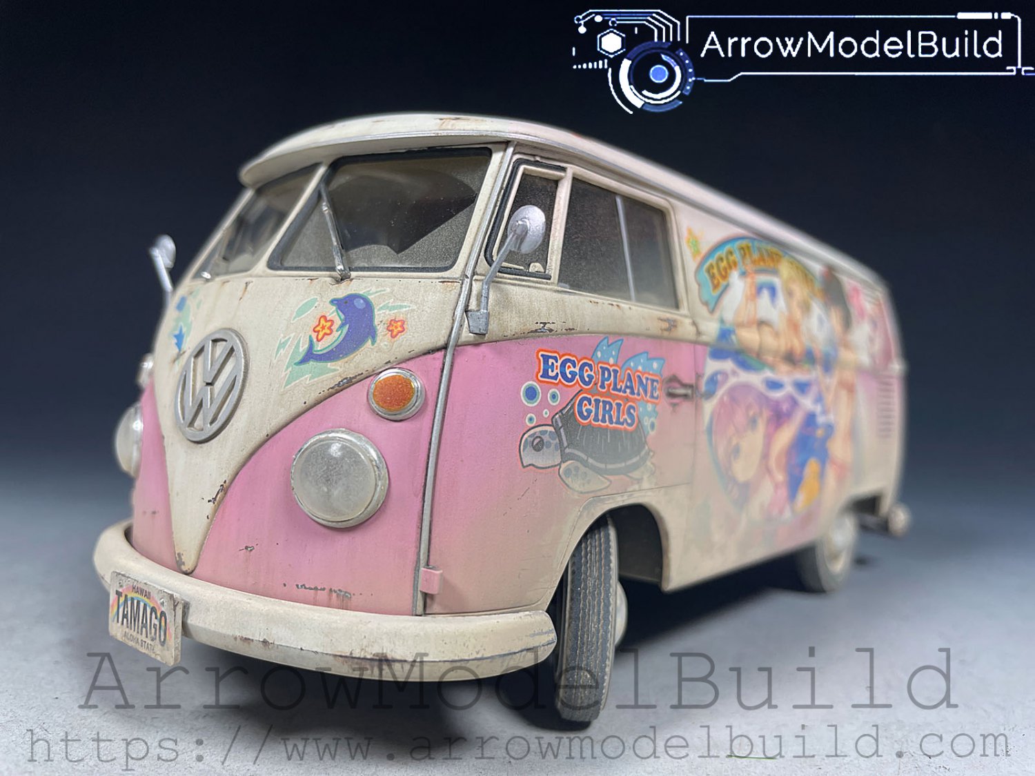 ArrowModelBuild Hasegawa Volkswagen T1 Scene Built & Painted 1/24 Model Kit