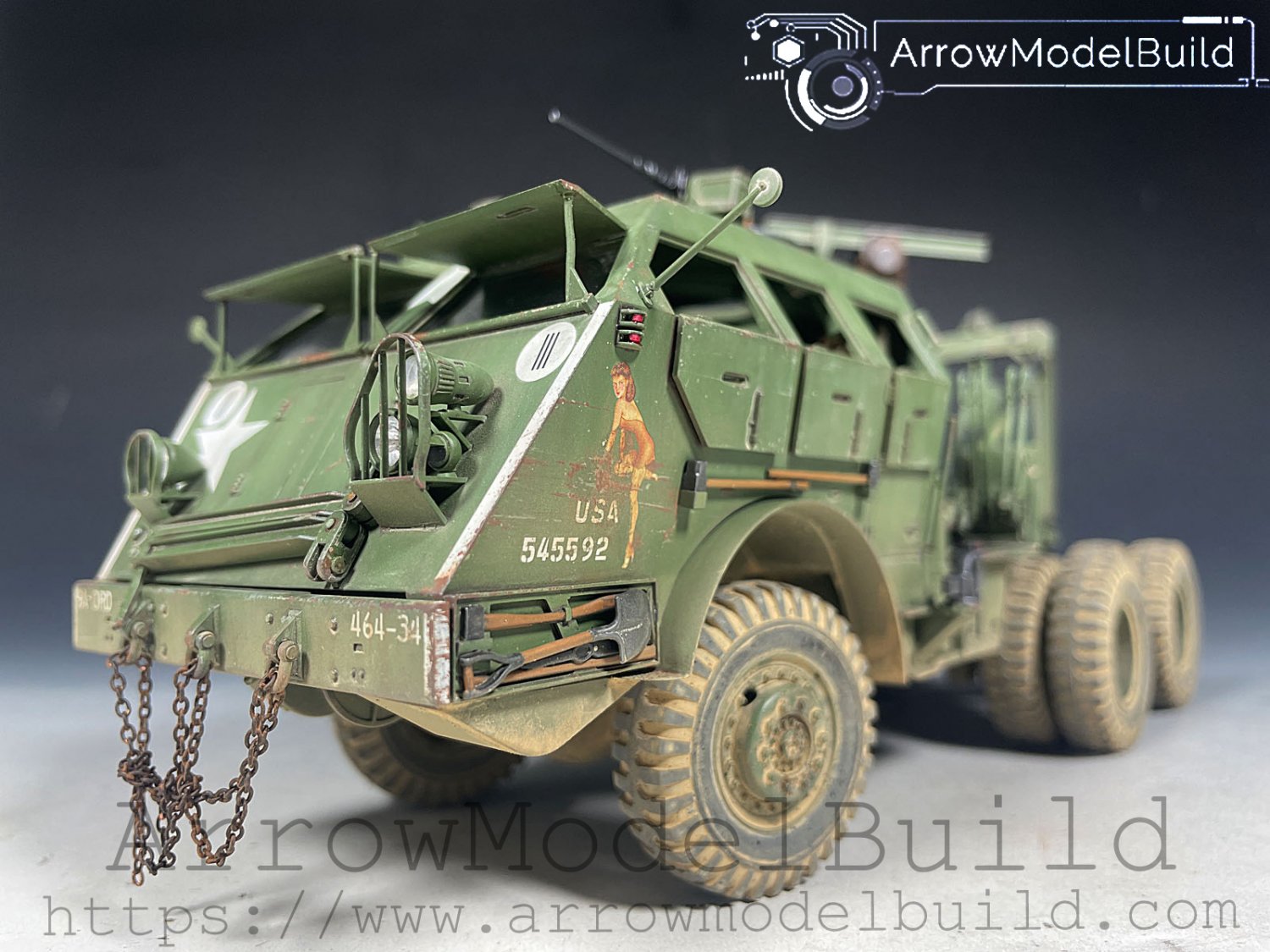 ArrowModelBuild 40-ton Dragon Tank Transporter Built & Painted 1/35 Model Kit