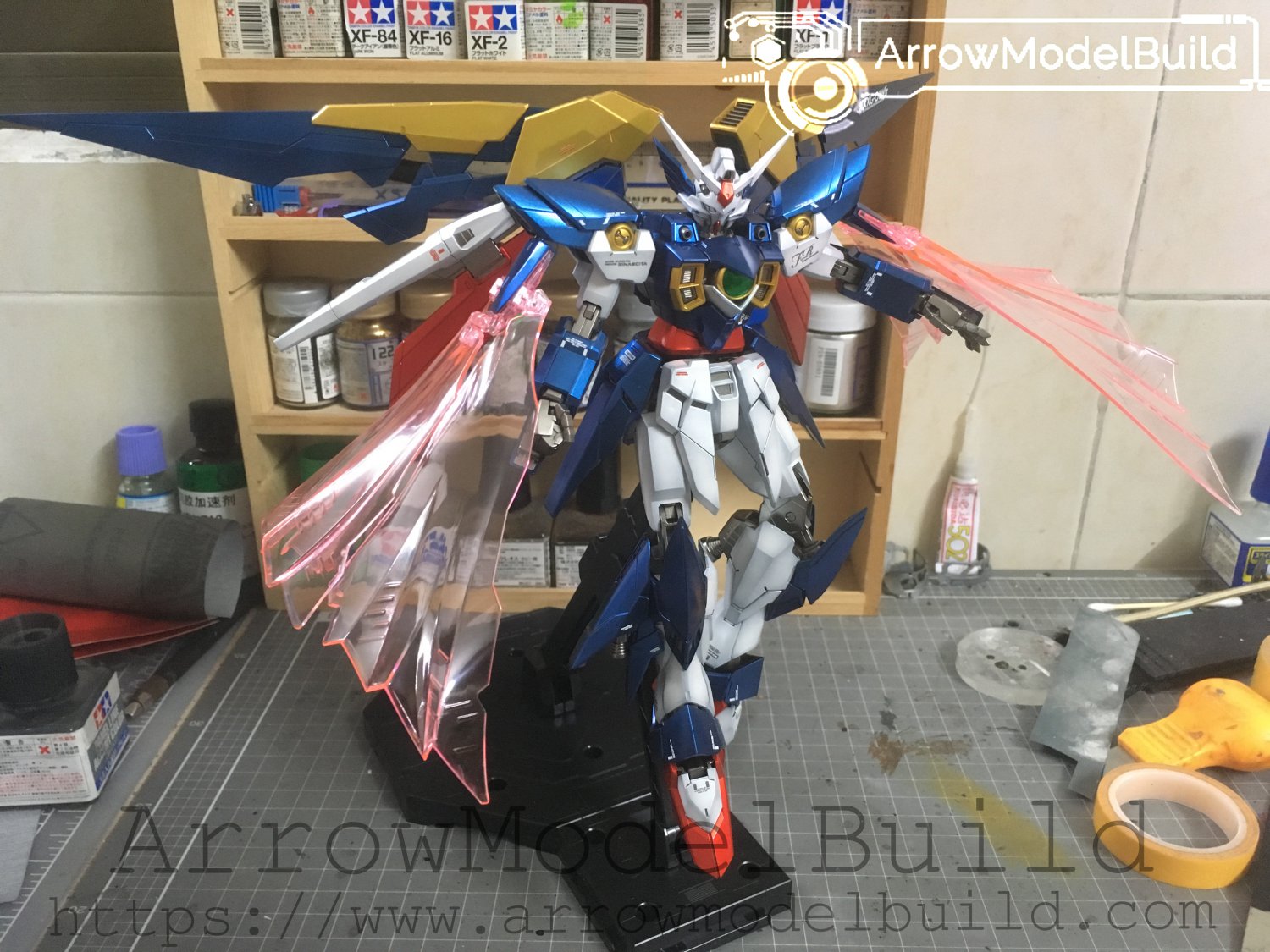 ArrowModelBuild Wing Gundam Fenice Rinascita Built & Painted MG 1/100 Model Kit