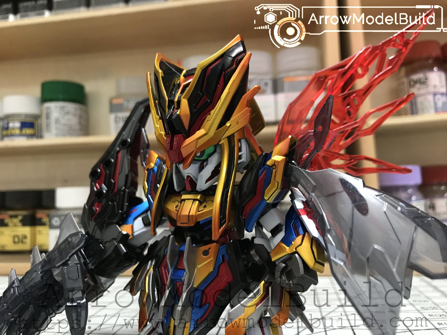 ArrowModelBuild Sima Yi Destiny Gundam Built & Painted SD Model Kit