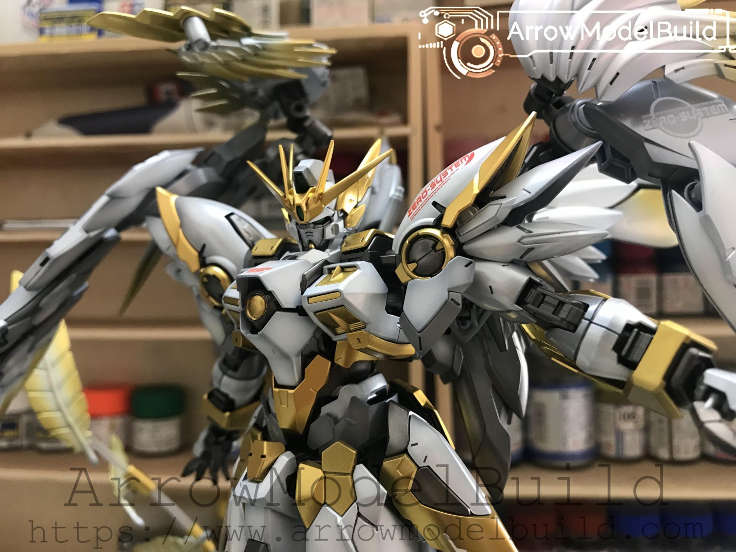 ArrowModelBuild Wing Gundam Zero EW (Ver. Ka) Built & Painted HIRM 1/100 Model Kit