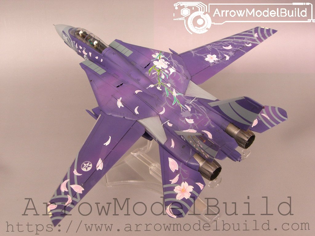 ArrowModelBuild F-14 Sakura Cat Ace Combat Built & Painted 1/72 Model Kit
