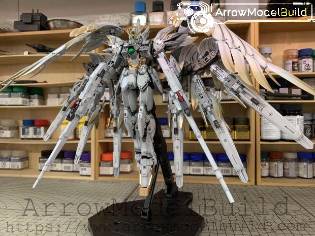 ArrowModelBuild Wing Gundam Snow White Prelude Built & Painted MG 1/100 Model Kit