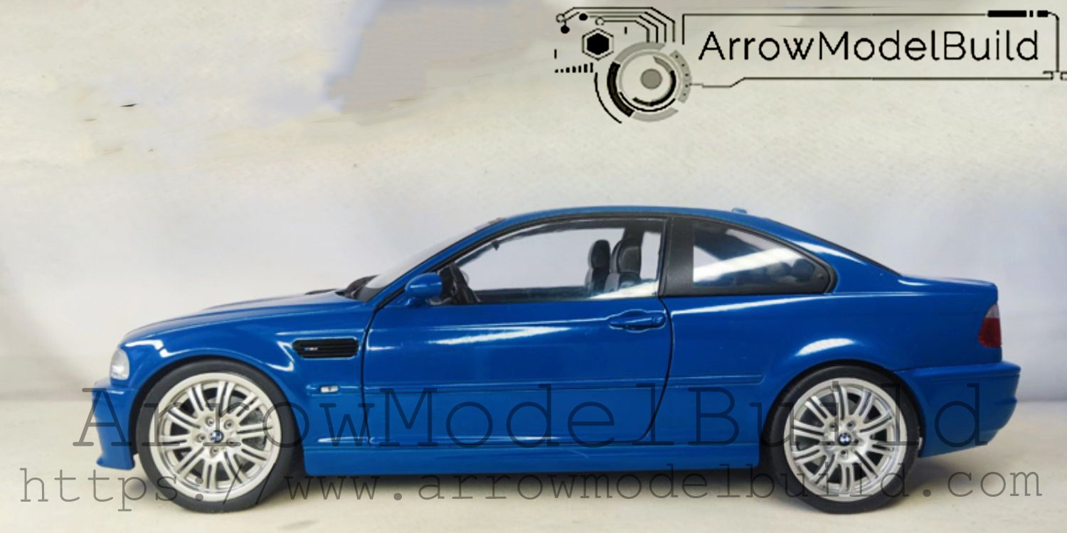 ArrowModelBuild BMW M3 E46 (Laguna Blue) Built & Painted 1/18 Model Kit