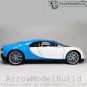 ArrowModelBuild Bugatti Chiron (Blue + White) Built & Painted 1/18 Model Kit