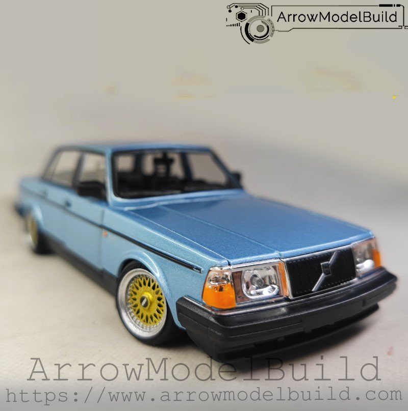 ArrowModelBuild Volvo 240GL (Viking Blue) Built & Painted 1/24 Model Kit