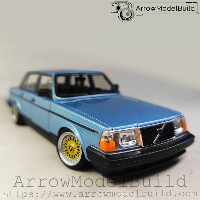 ArrowModelBuild Volvo 240GL (Blue) Low Profile Built & Painted 1/24 Model Kit